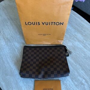 Louis Vuitton Dark Brown Checkered Toiletry Bag